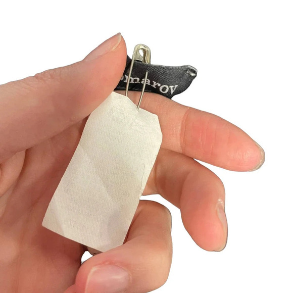 Komarov Black Lace Crinkle‎ Cropped Top Size Small - Picture 8 of 8